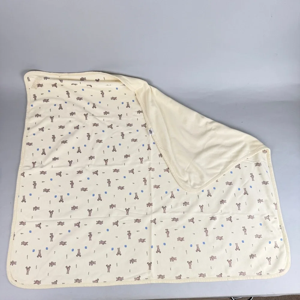 Baby Gap Teddy Bear Cotton Receiving Blanket Toy 34
